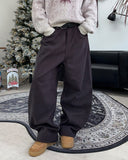 Ruel Curved Peach Fuzz Cotton Pants