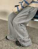 Gels ribbon banding wide pants