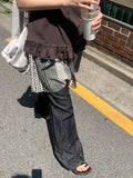 Katahi Pattern Banding Mini Skirt