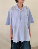 [unisex] Jint Seersucker Over Short Sleeve Shirt