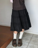 Hanyu Frill Midi Skirt
