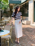 Gelad Pocket H-line Long Skirt