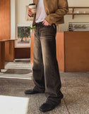 Reuna Brush Washed Wide Denim