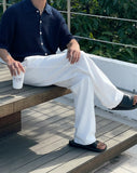 Lotz Pintuck Denim Wide Pants