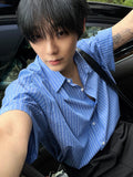 Poseulrin Stripe Short Sleeve Shirt