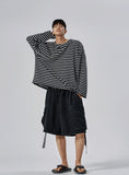 Shallow Stripe Over Long Sleeve Tee