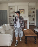 Cross-check seersucker shirt