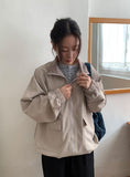[unisex] PQ Check Collar Windbreaker Jumper