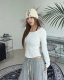 Dian Modal U-Neck Long Sleeve Tee