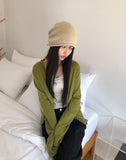 Pairing Frill V-Neck Knit Cardigan
