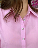 Bellian Shirt Puff Flare Long One Piece