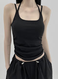 Newt Shirring Cap Sleeveless