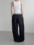 Rimb Minimal Ribbed Sleeveless Top