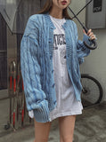Ato Damage Cable Washing Cardigan