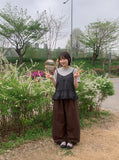 Manguetto Dot Bustier Sleeveless Blouse