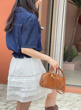 Suen Denim Collar Short Jacket
