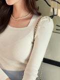 Willet Square Puff Knit
