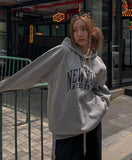 New York Cotton Over Hoodie