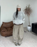 Ruen Diagonal Zipper Summer Windbreaker