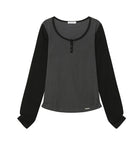 Henley neck long sleeves
