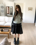 Pereu Dot Frill Midi Skirt