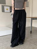 Evel Side Line Wide Long Two-Way Jogger Pants