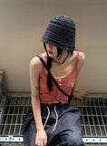 [1+1] Wako Summer Straw Bucket Hat