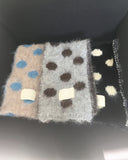 Loltz Dot Color Matching Wool Angora Fur Muffler