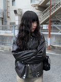 Once Leather Blouson Jacket