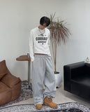 Tiffin Crack Lettering Long Sleeve T-shirt
