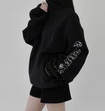 Lettering High Neck Fleece Jumper