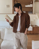 Kanji High-Neck Crop Cardigan