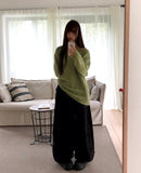 Ritz Boatneck Loose Fit Long Sleeve Long Knit