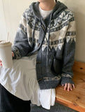 Yutani Cowichan Duffel Knit Hood Cardigan