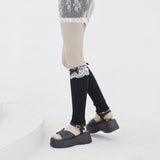 Sereni Ribbon Lace Leg Warmer