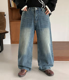 Muden Washed Denim Wide Pants