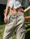 Deep multi 4 pocket wide cargo pants