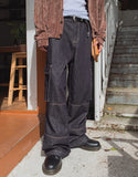 Abe Raw Stitch Cargo Denim Pants
