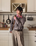 Hand Roll-up Round Cardigan