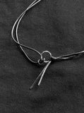 Cross Leather Strap Necklace