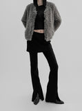 Riche Boucle Fur Cardigan