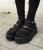 Body Buckle Platform Sole Sandals