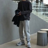 USA Cotton Double Fabric Line Jogger Pants