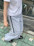 Fella Side Coloring Zipper Banding Pants