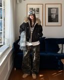 Ber 4-pin tuck camo balloon training pants