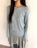 UN UV-Neck Striped Long-Sleeve T-Shirt