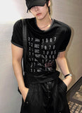 Crop Muscle Fit Ringer Archive T-shirt