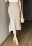 Wender Basic Slit Mermaid Banding Skirt