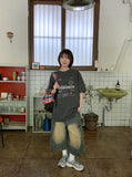 Gus Denim Cargo Bermuda Pants