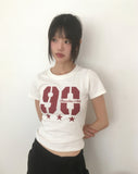 Glee Number Printing Short Sleeve T-Shirt